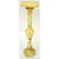 Carved Alabaster Pedestal. Unsigned. Wear and small