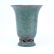 Carl Sorenson Verdigris Patinated Bronze Vase. Signed.