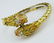 Vintage Italian 18 Karat Yellow Gold Tiger Bangle - 2