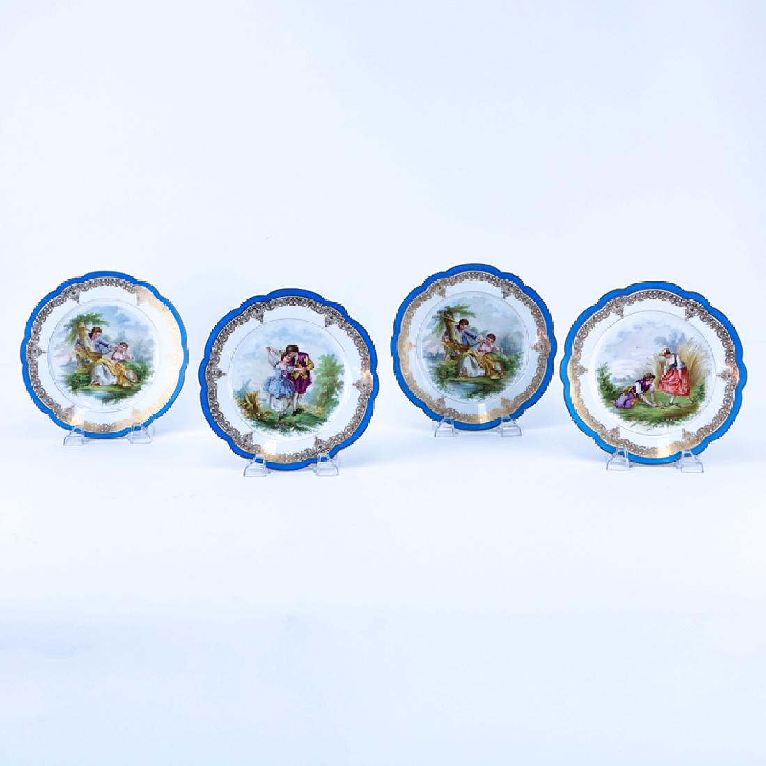 Set of Four (4) Fine 19th Century Sevres Chateau Des (1 of 7)