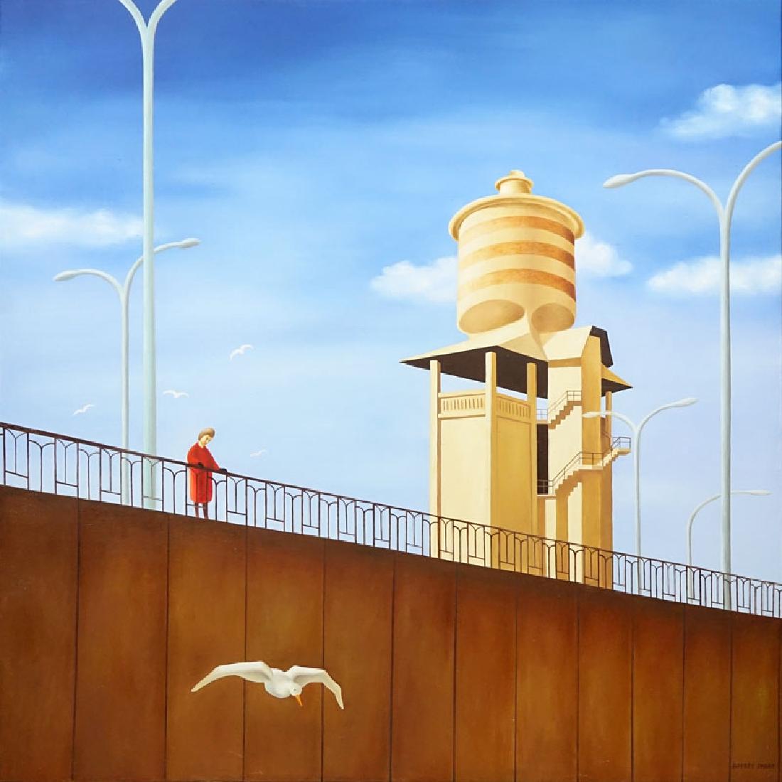 After: Jeffrey Smart, Australian (1921-2013) Oil on (1 of 4)