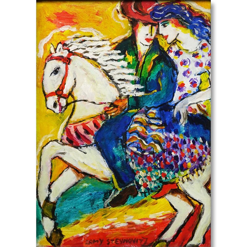 Zamy Steynovitz Polish/Israeli (1951 - 2000) Oil on (1 of 5)