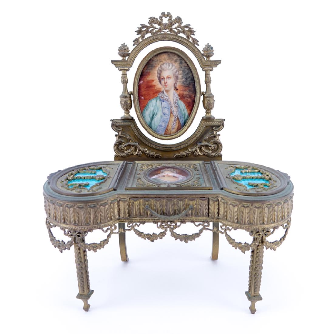19th Century French Guilloche Enamel and Gilt Bronze (1 of 9)