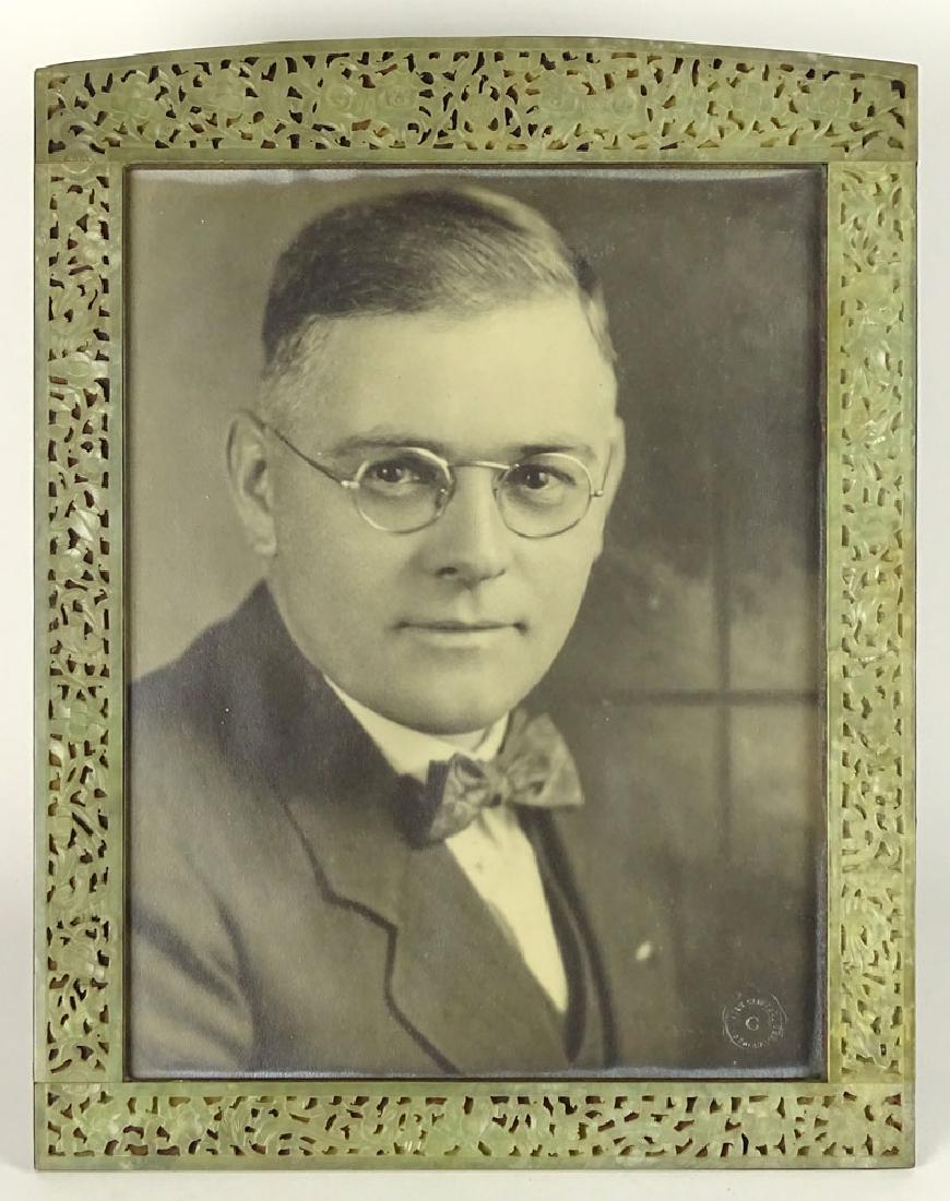 Beautifully Carved Chinese Serpentine Jade Art Deco (1 of 5)