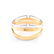 Contemporary Design Italian Diamond and 14 Karat Yellow - 3