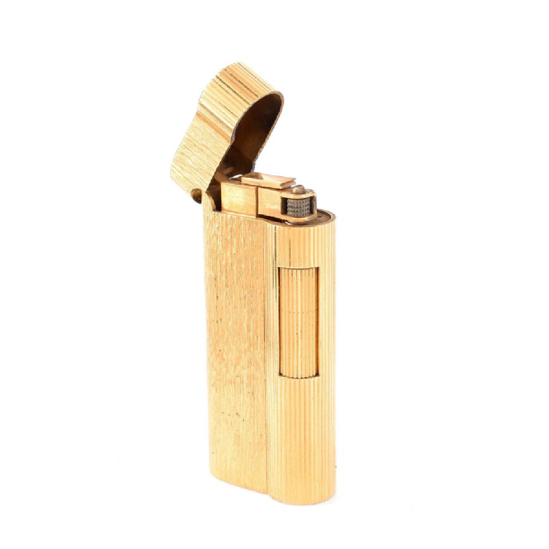 Vintage Dunhill Gold Plated Butane Lighter. Signed. (1 of 6)