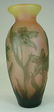 101: Signed Galle Cameo Art Glass Vase w/ Bluish Gray O - 8
