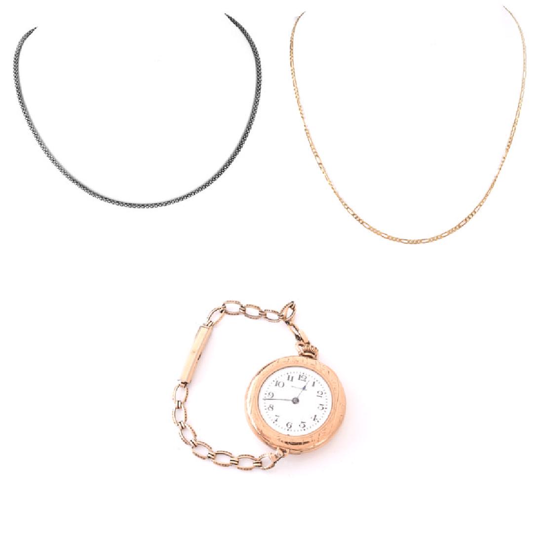 Vintage Ten (10) Karat Yellow Gold Chain, Waltham Gold (1 of 1)