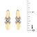 Vintage 14 Karat Yellow Gold and Diamond Earrings. - 4