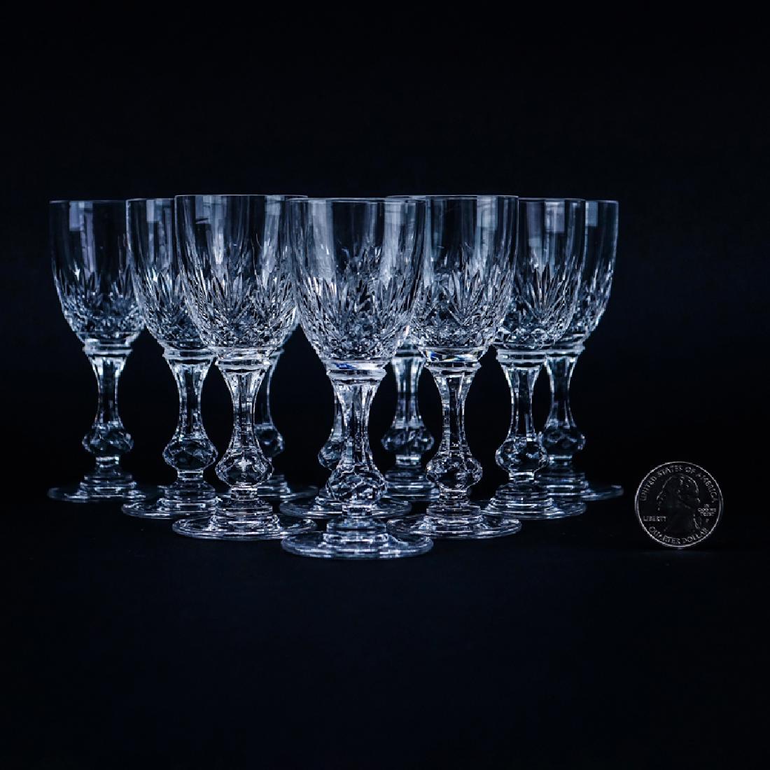 Ten (10) Saint Louis Cristal Massenet Cordial Glasses. (1 of 5)