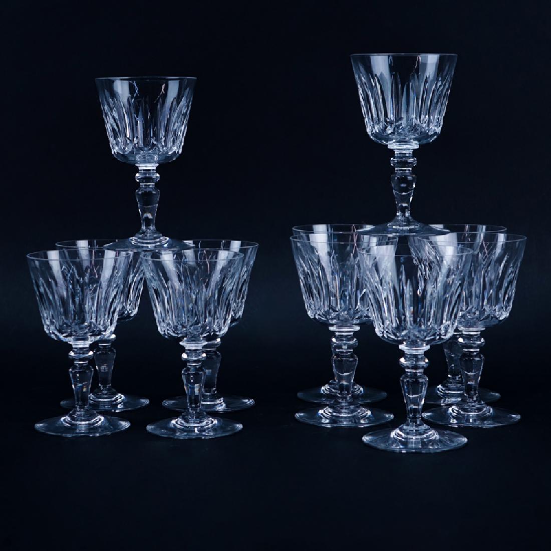 Set of Eleven (11) Baccarat  Crystal Stems. Includes: 6 (1 of 4)