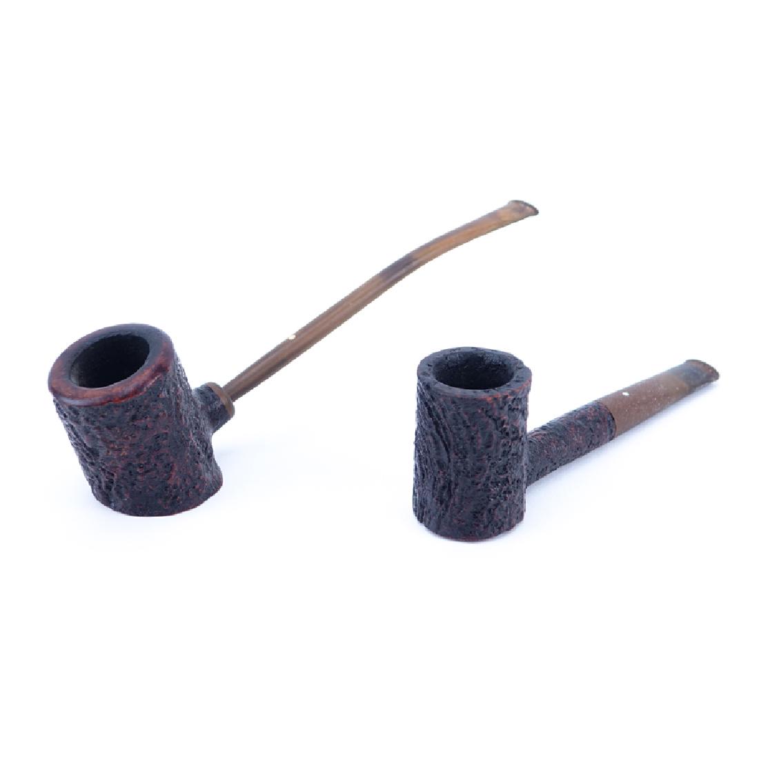 Grouping of Two (2) Dunhill Shell Briar Pipes. Each (1 of 3)
