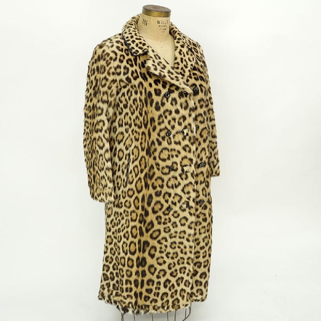 Vintage S. Schiffman Leopard Fur Coat. Fabric lining. (1 of 5)