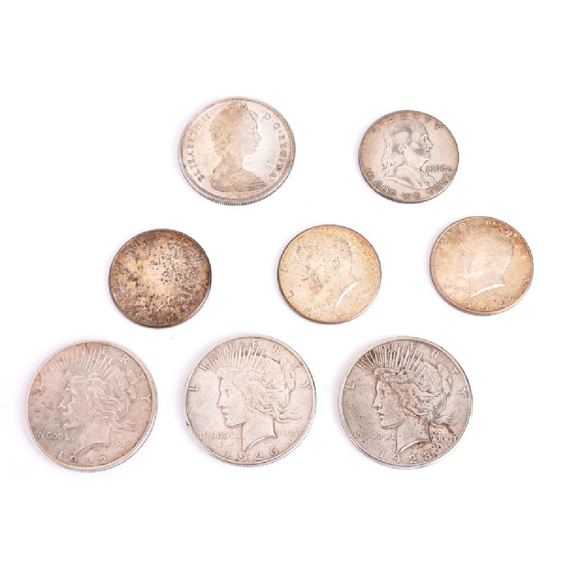 Collection of Eight (8) Silver Coins Including Three (1 of 2)