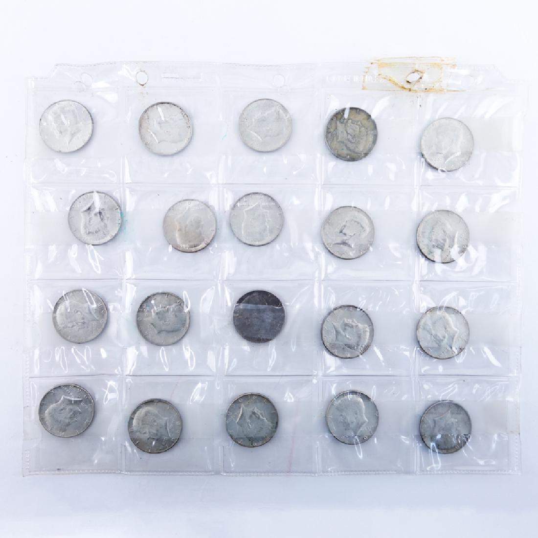 Sheet of Twenty (20) 1967-1968 John F. Kennedy Half (1 of 2)