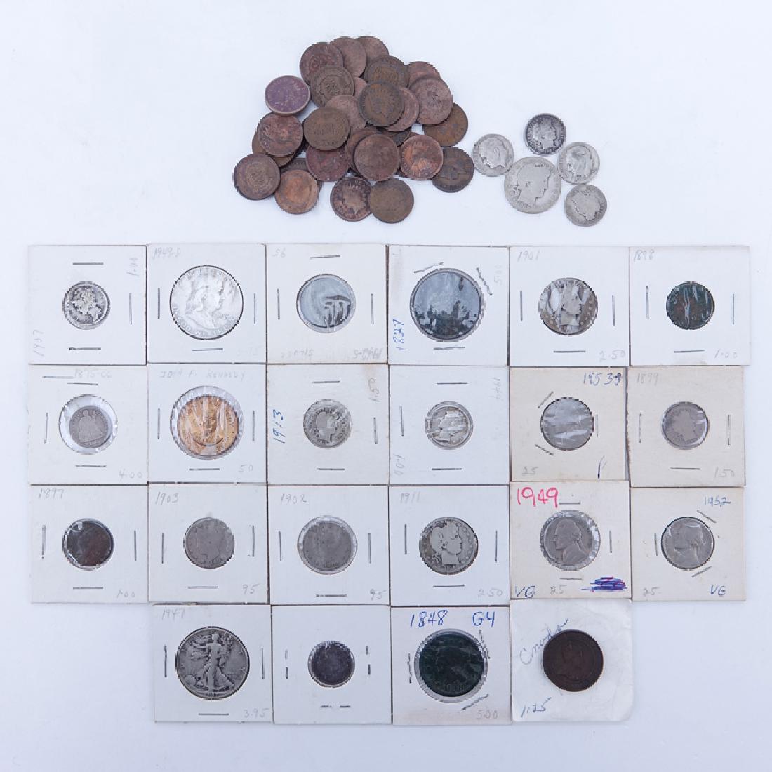 Collection of Mixed U.S. Coins. Includes: Quarter (1 of 1)