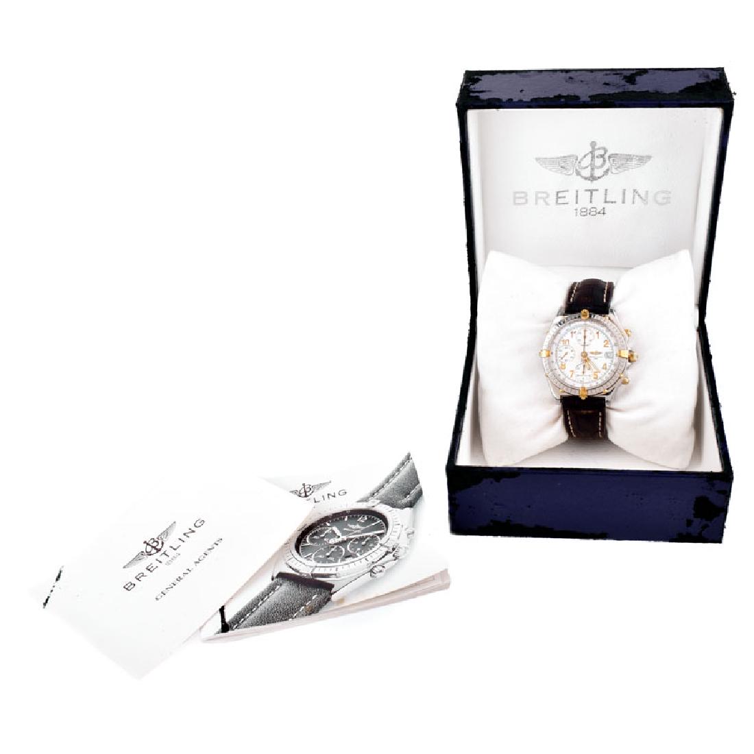 Man's Vintage Breitling Two Tone Stainless Steel and 18 (1 of 7)