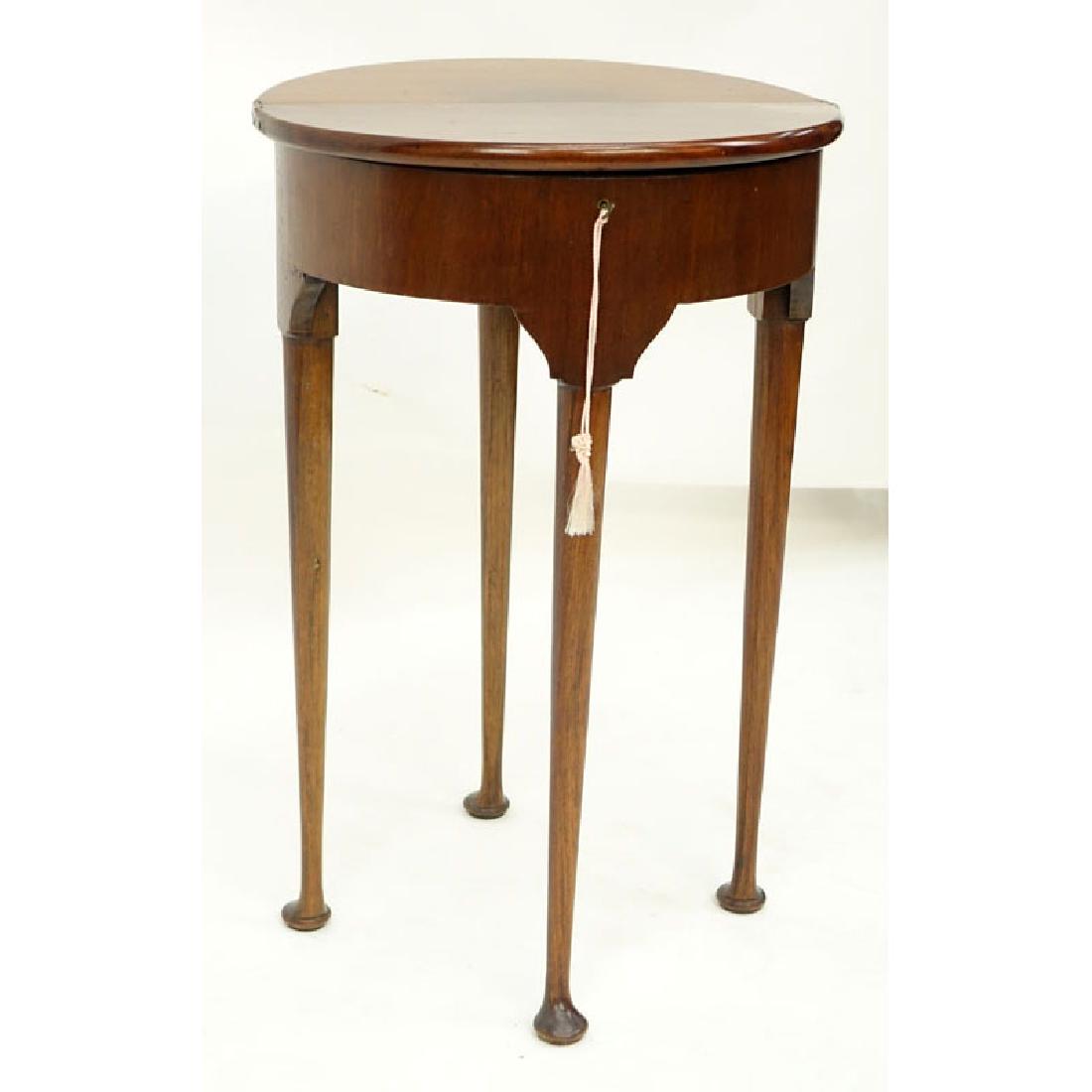 Antique English Queen Anne Style Carved Walnut Half (1 of 5)