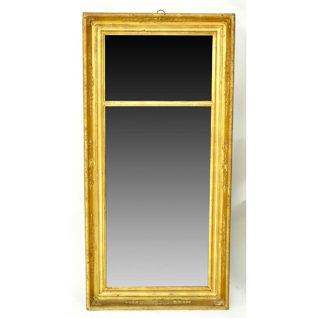 Antique American Federal Carved Giltwood Mirror. (1 of 2)