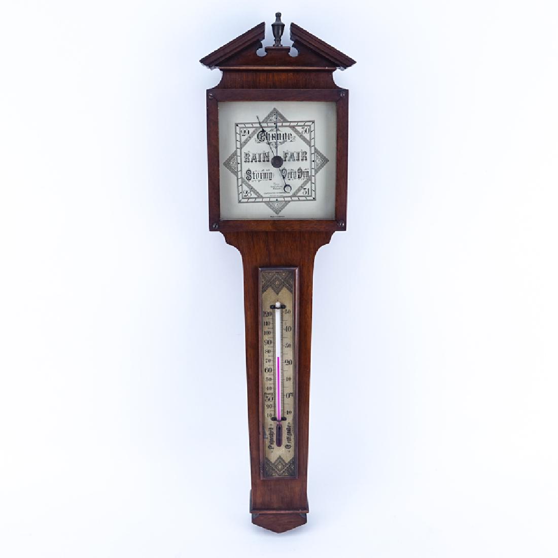 Vintage Broken Arch Pediment Short & Mason Barometer. (1 of 5)