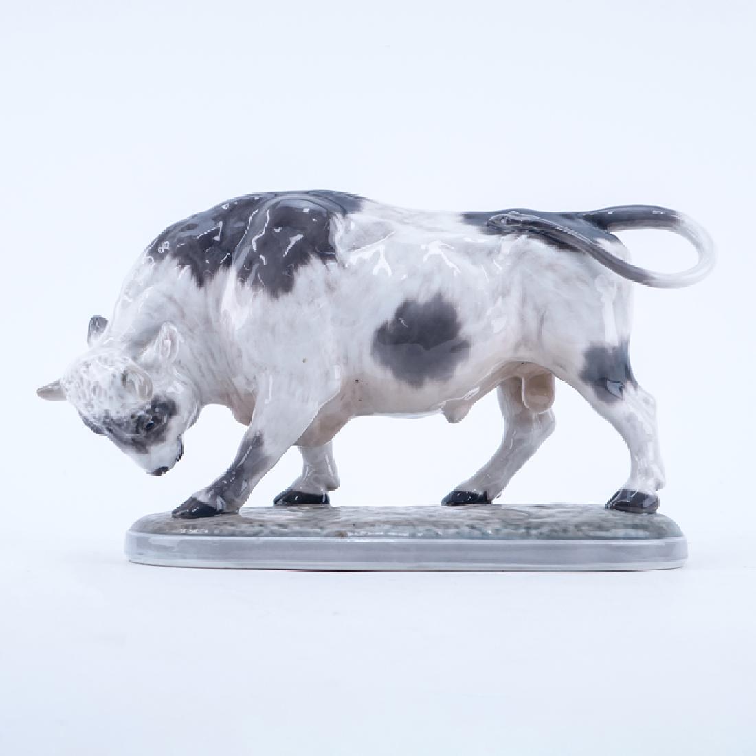 Dahl Jensen "Bull" Glazed Porcelain Figurine Signed and (1 of 7)