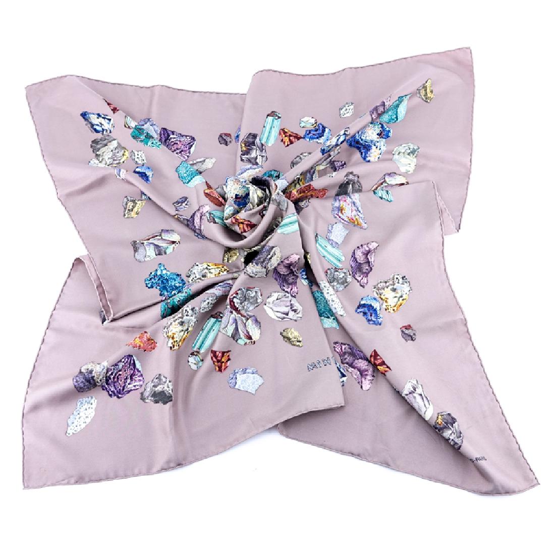 Hermes Silk Scarf "Mineraux". (1 of 7)