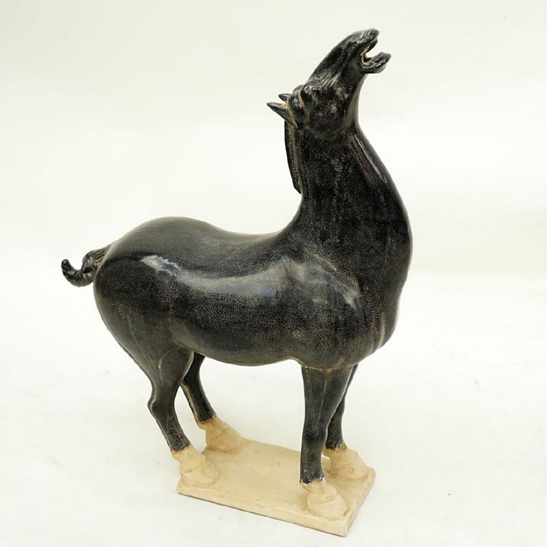Chinese Tang Dynasty Style Pottery Sancai Horse. (1 of 7)