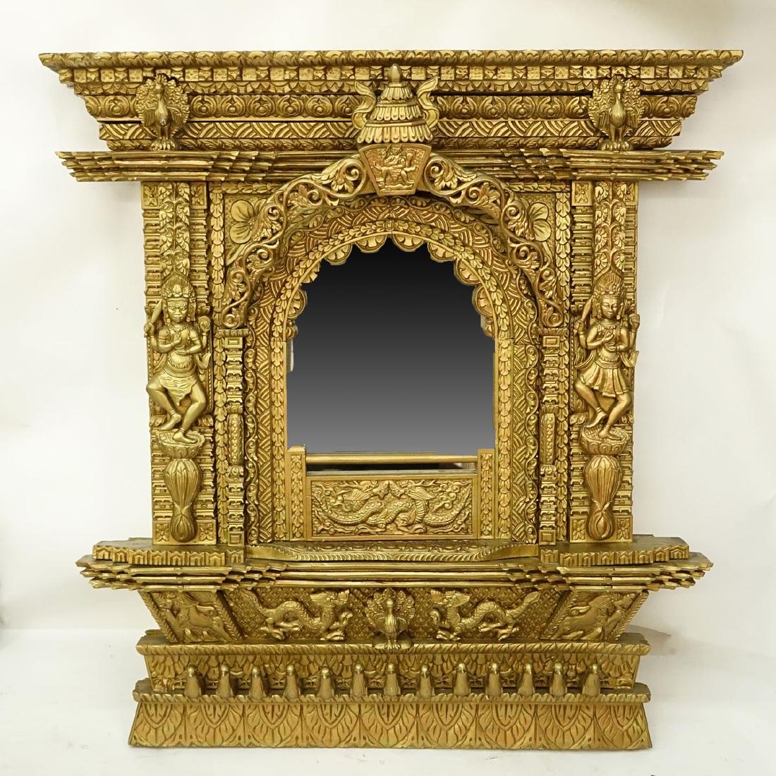 Large Impressive Antique Thai/Burmese Giltwood Carved (1 of 4)