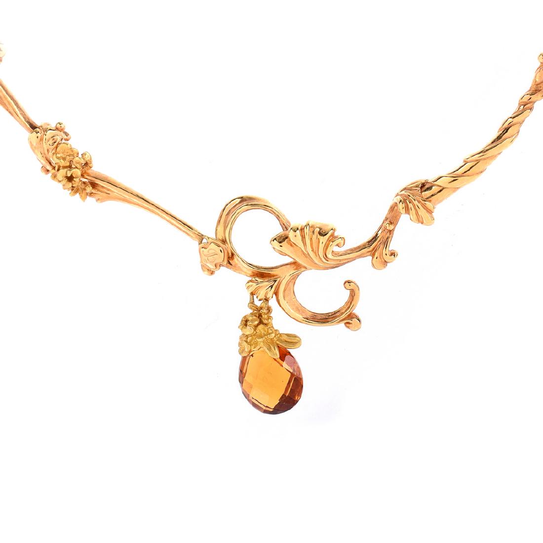 Antique Italian 14 Karat Yellow Gold and Briolette Cut (1 of 5)