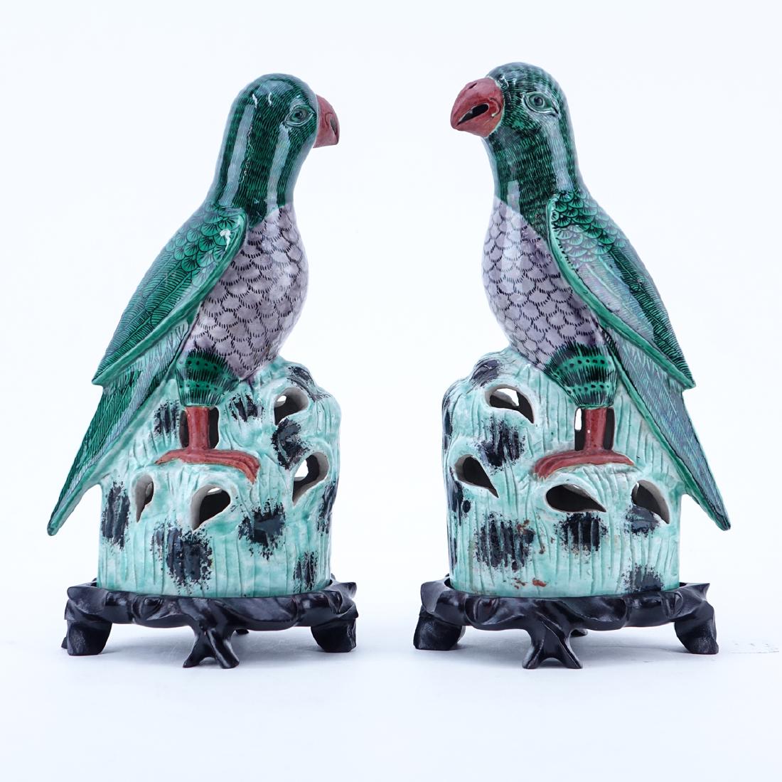 Pair of 19th Century Chinese Famille Vert Porcelain (1 of 5)