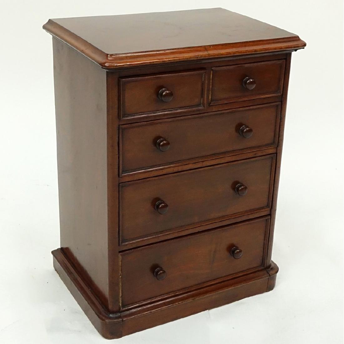 Antique English Miniature Chest of Drawers. Some losses (1 of 5)