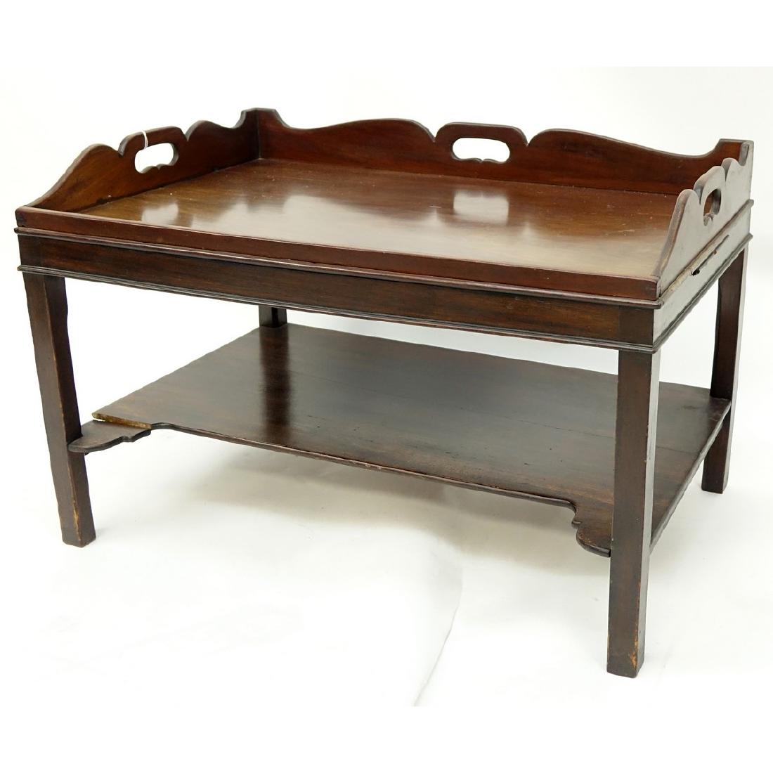 Georgian Style Butler's Tray Table. Age splits and (1 of 5)