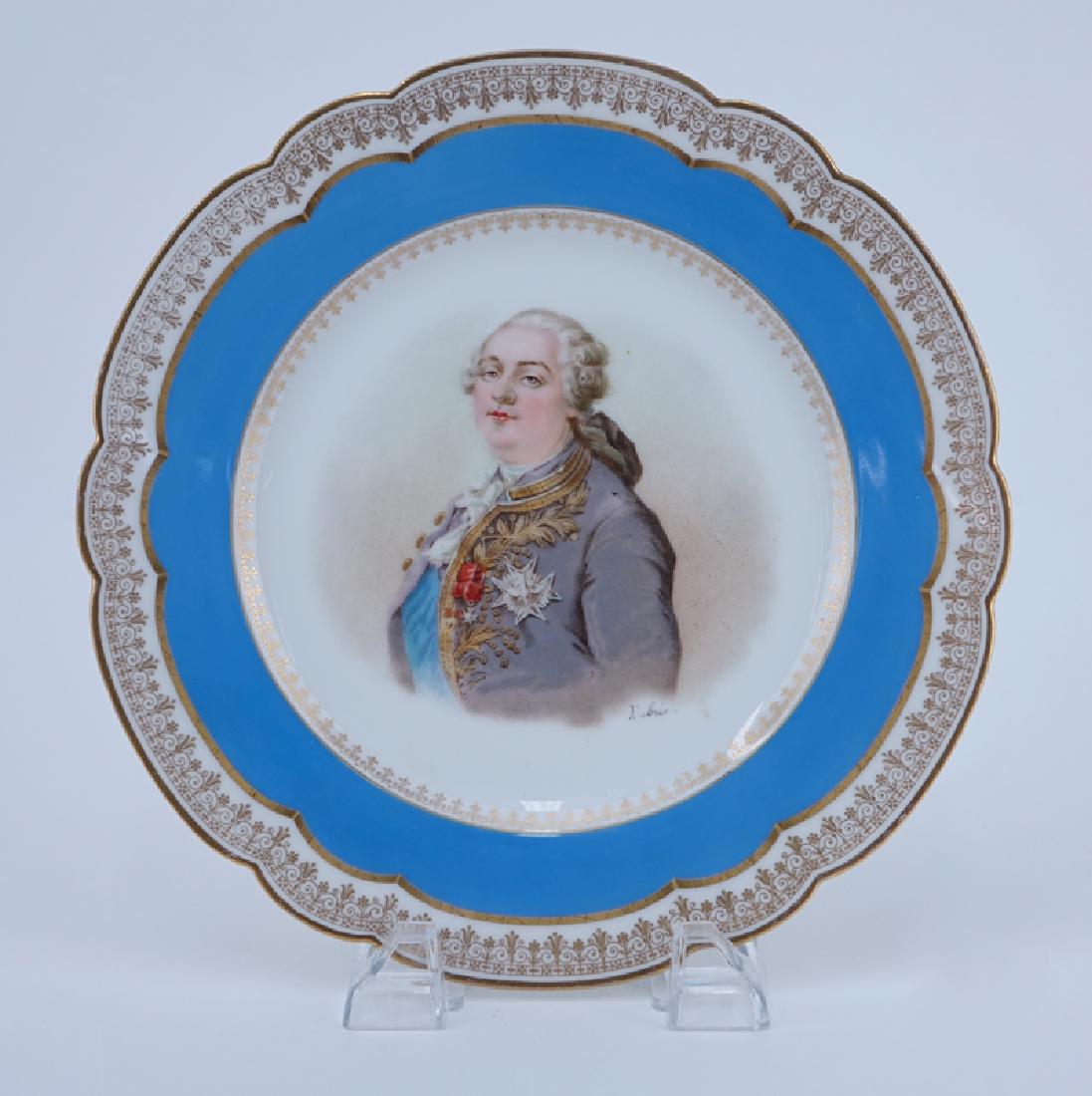 19/20th Century Sevres Portrait Plate. Painted with a (1 of 5)