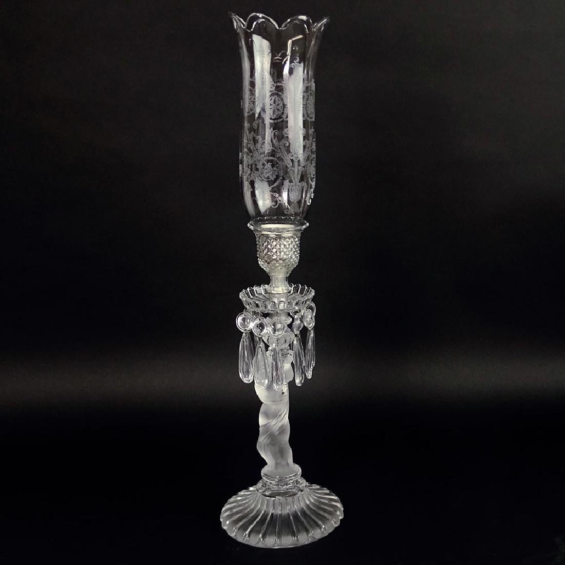 Baccarat Figural Candlestick With Prisms and Etched (1 of 6)
