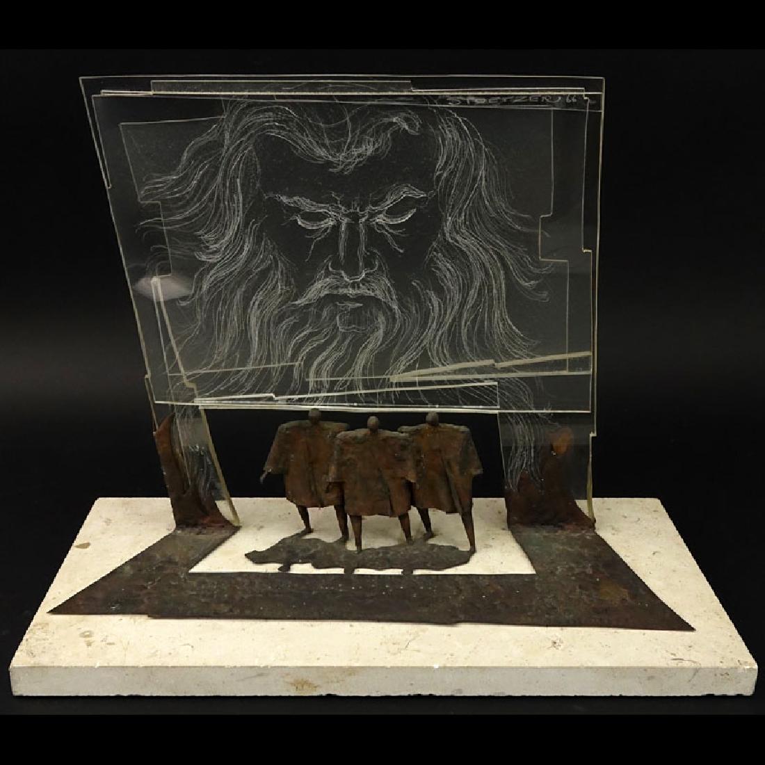 Robert Stoetzer, American (b 1938) Metal and Lucite (1 of 9)