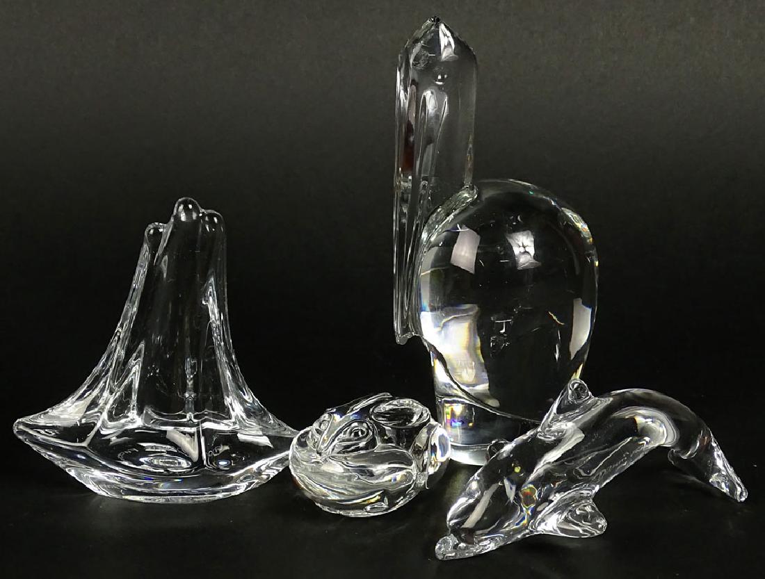 Lot of four (4) Crystal Animal Figurines. Includes (1 of 7)