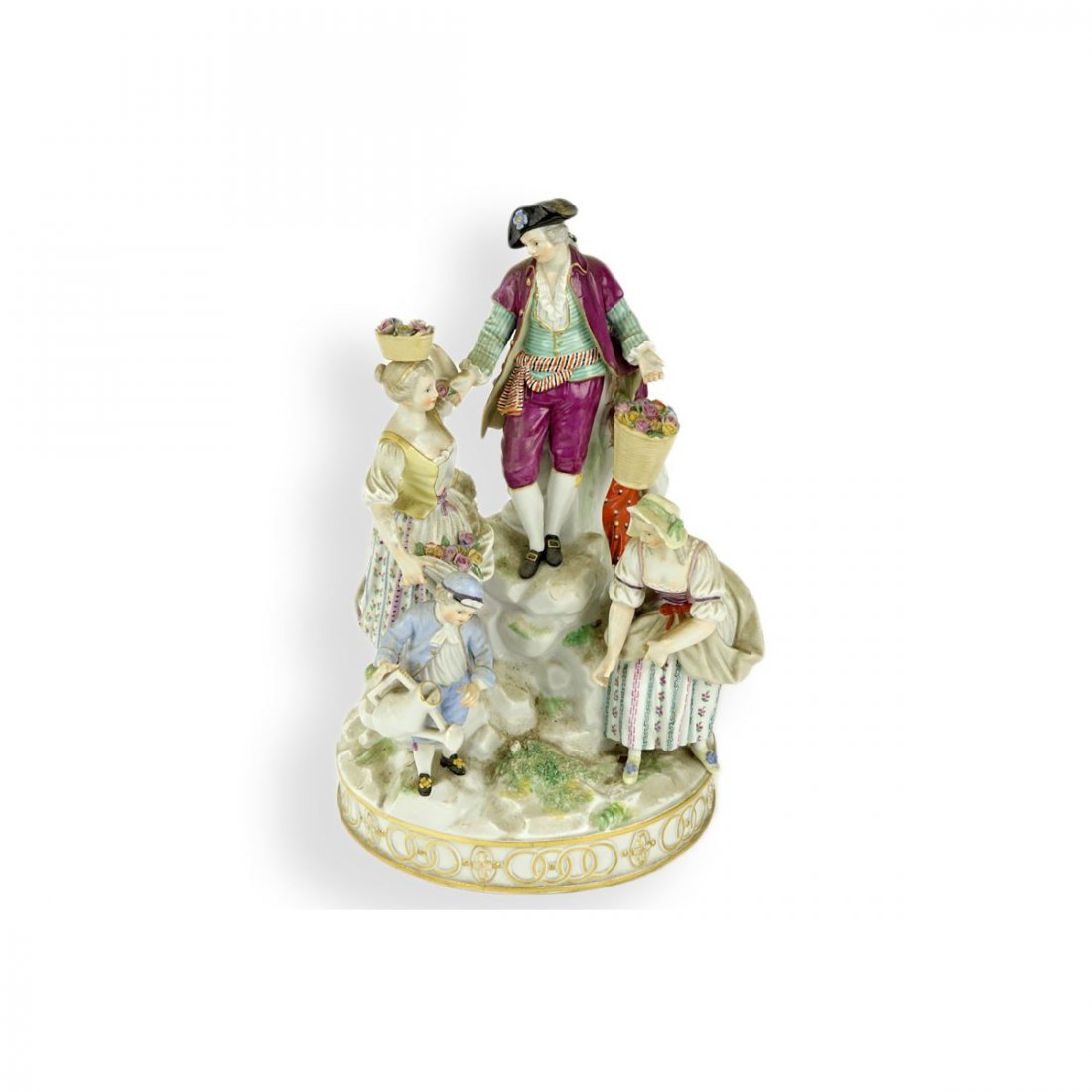 19th Century Meissen Hand Painted Porcelain Figural (1 of 9)