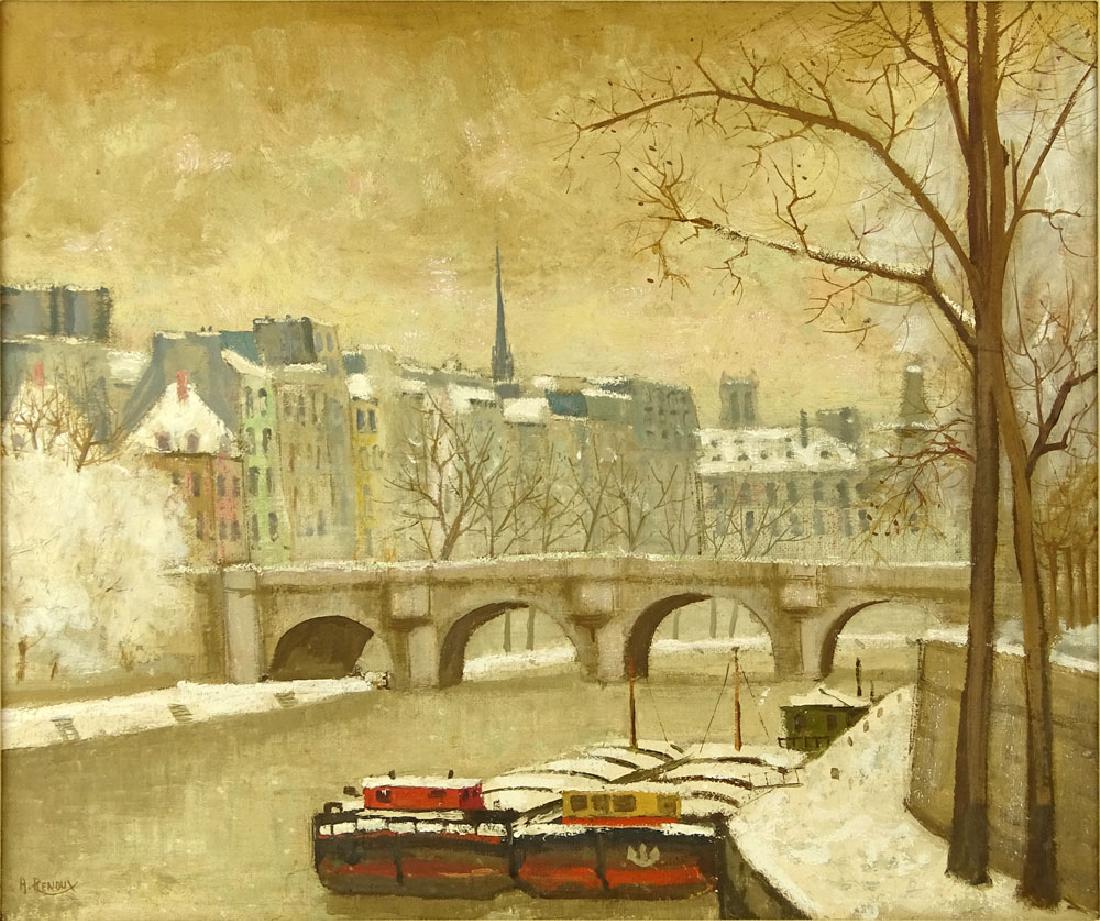 AndrÃ© Renoux, French (born 1939) Oil on Canvas, Pont (1 of 5)