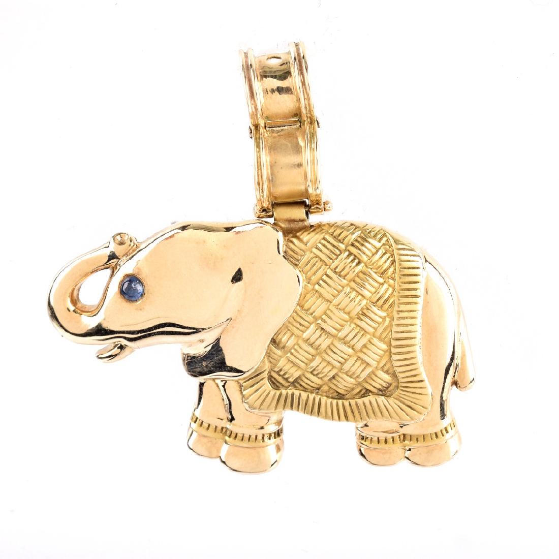 Vintage 14K Elephant Pendant (1 of 5)