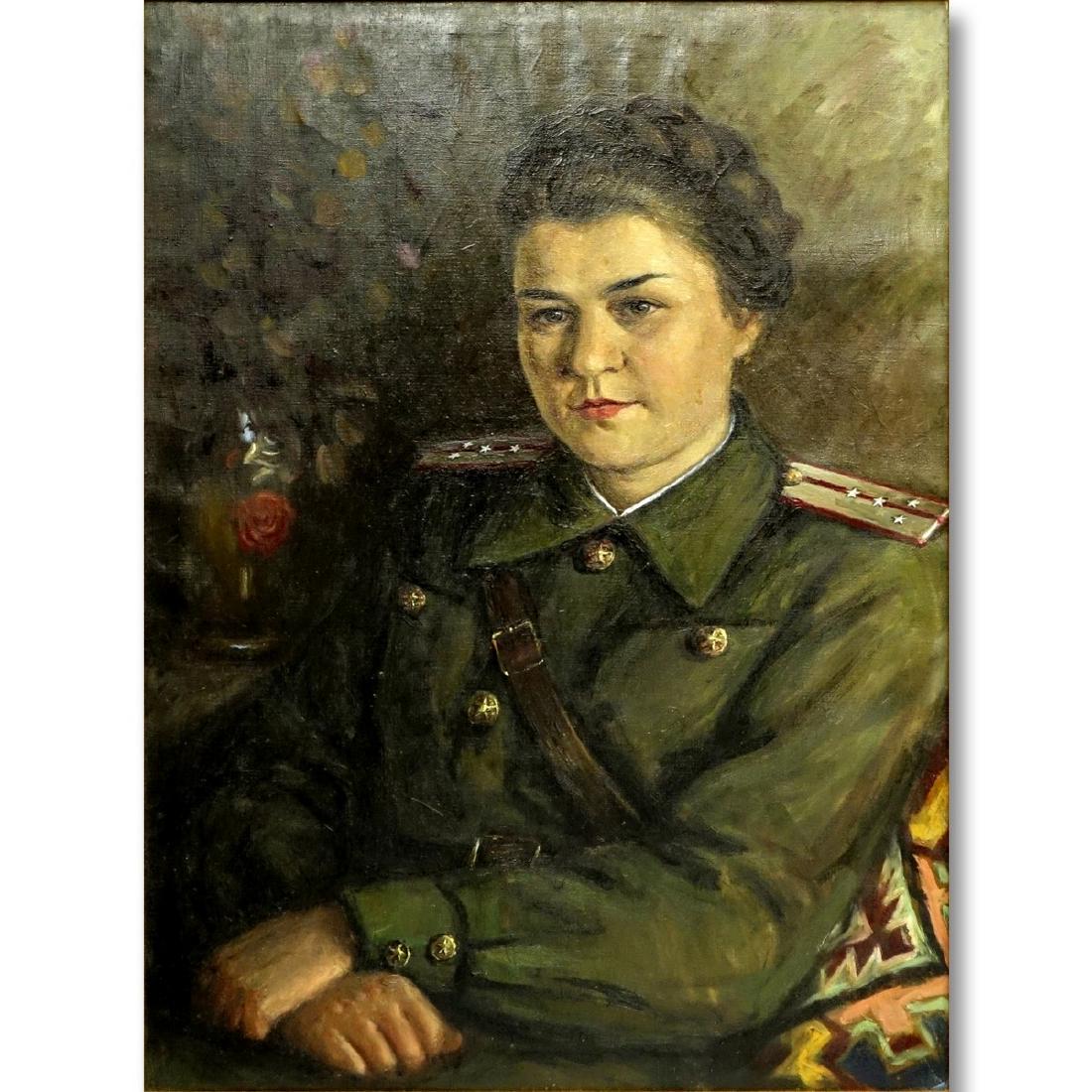 20th Century Russian Soviet Era Oil On Canvas (1 of 7)