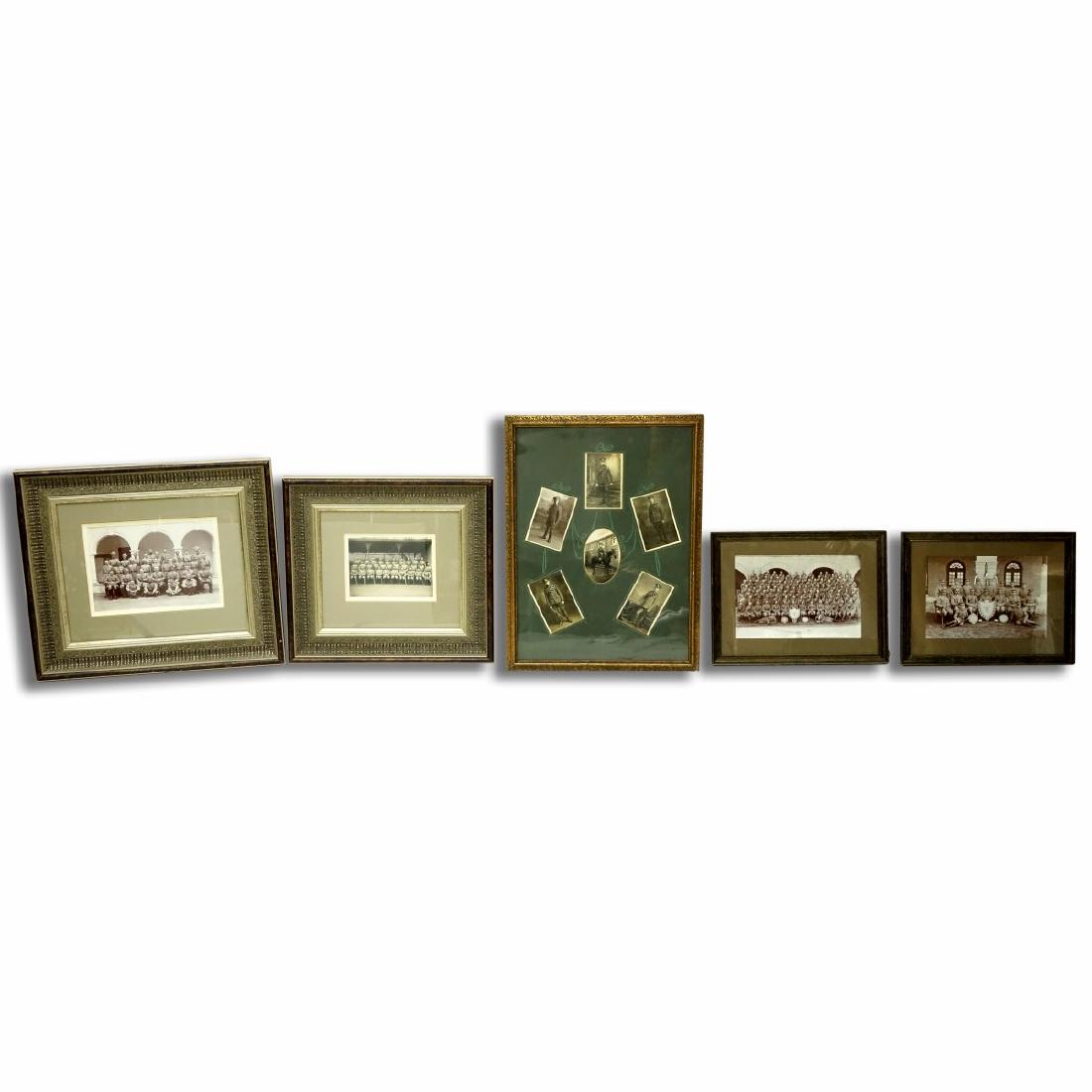Collection Of Five (5) Framed Old Military (1 of 5)