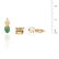 Three Vintage 14K Gold Charms - 3
