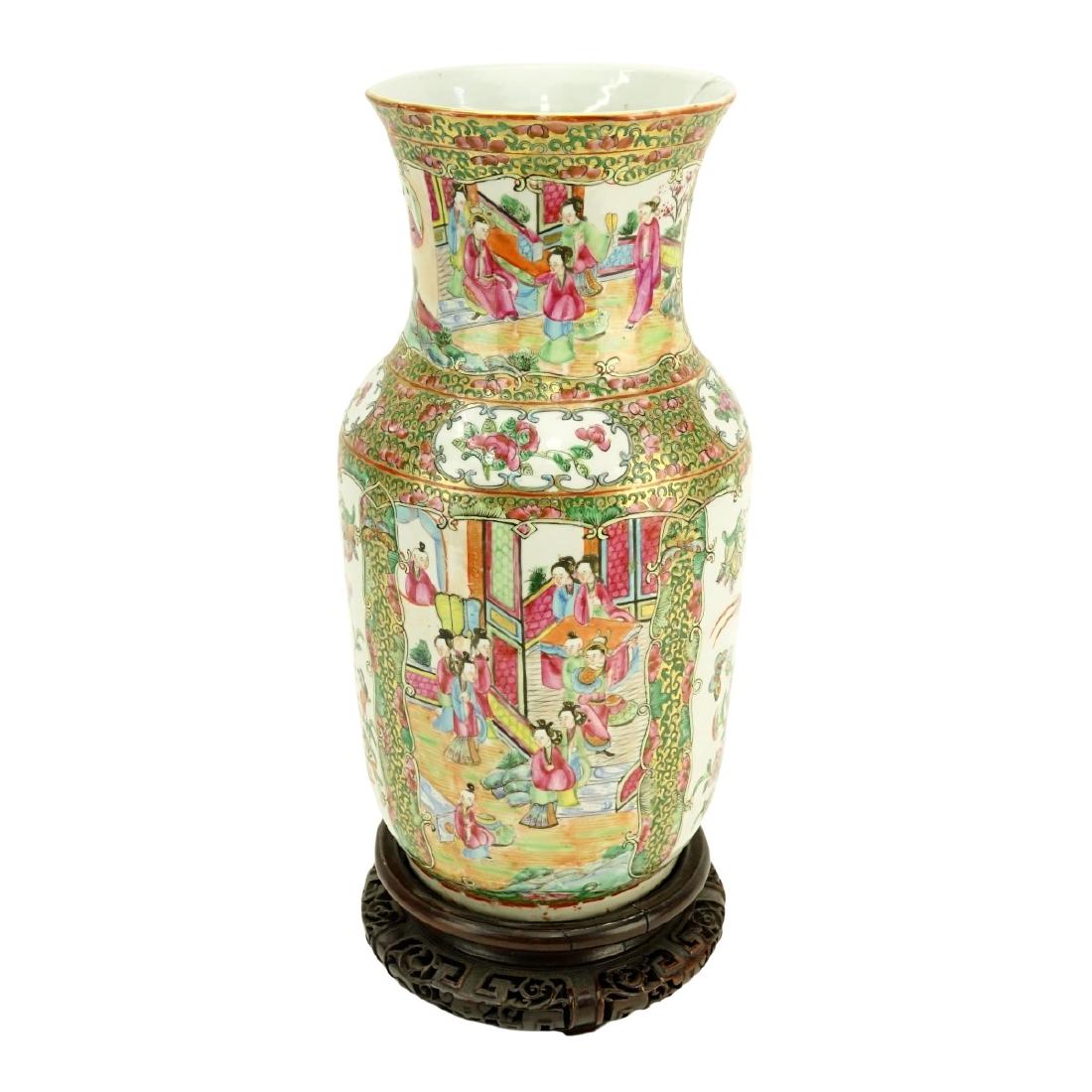 A Large Chinese Rose Medallion Porcelain Vase (1 of 5)