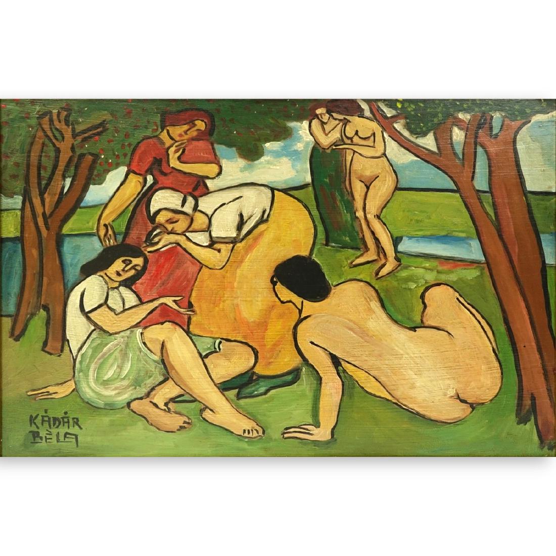 Attributed to: Bela Kadar, Hungarian Oil On Board (1 of 5)