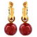 Vintage Italian 18K Gold and Enamel Earrings - 3