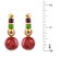 Vintage Italian 18K Gold and Enamel Earrings - 4