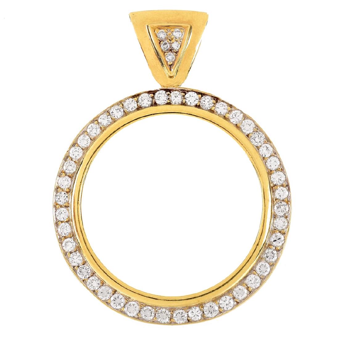4.0 Carat Diamond and 18K Gold Pendant (1 of 6)