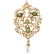 Vintage 14K Gold, Pearl and Emerald Brooch