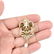 Vintage 14K Gold, Pearl and Emerald Brooch - 5