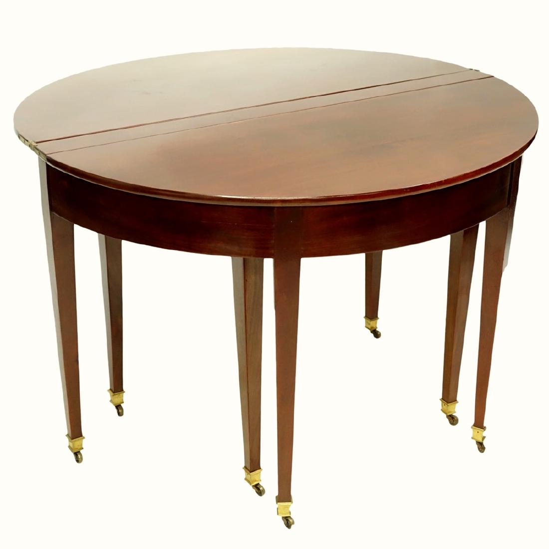 Maison Jansen Mahogany Demi Lune/ Dining Table (1 of 7)